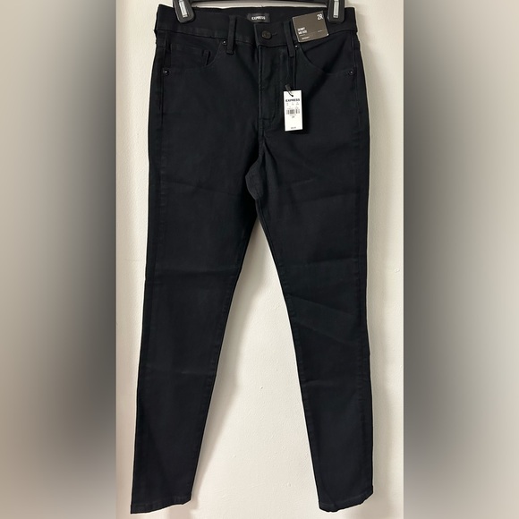 Express Denim - Express Skinny Mid Rise super soft Jeans size 2R Black